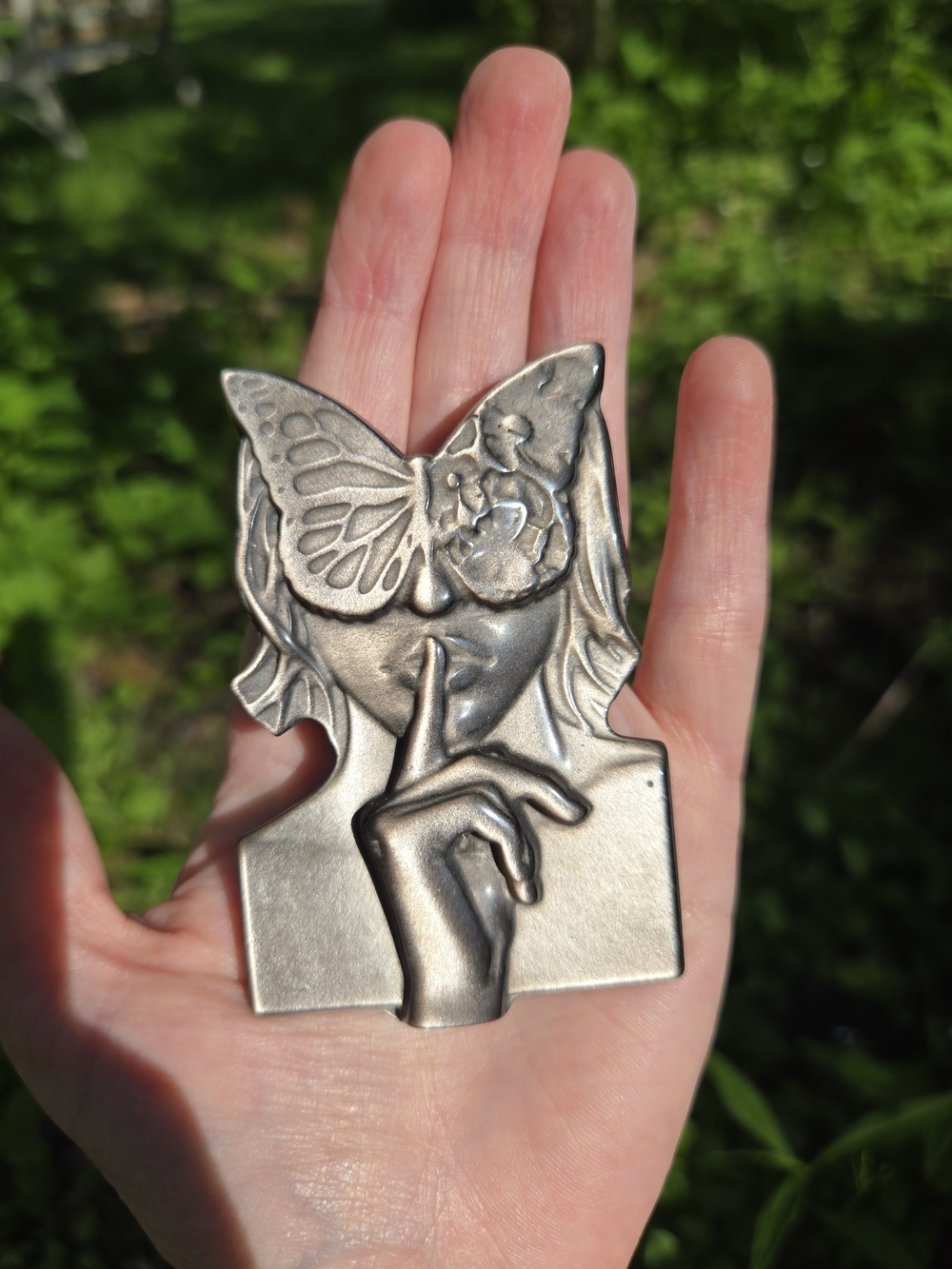 Golden Obsidian Masked Woman Crystal